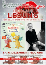 Filmplakat Lesung: Tobias Goldfarb - Spekulatius der Weihnachtsdrache