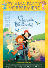 Filmplakat Die Schatzsuche im Blaumeisental - PYJAMA PARTY VORPREMIERE