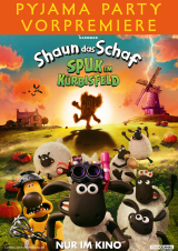 Filmplakat Shaun das Schaf - Spuk im Kürbisfeld - Pyjama Party Vorpremiere inkl. Popcorn, Limo & Süßigkeiten