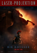 Filmplakat Die Odyssee - Laser-Projektion